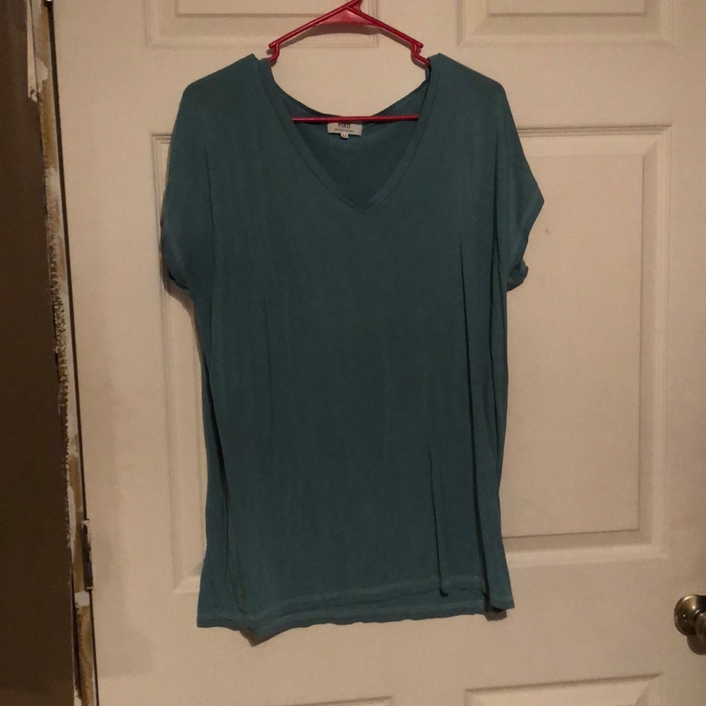 Teal shirt